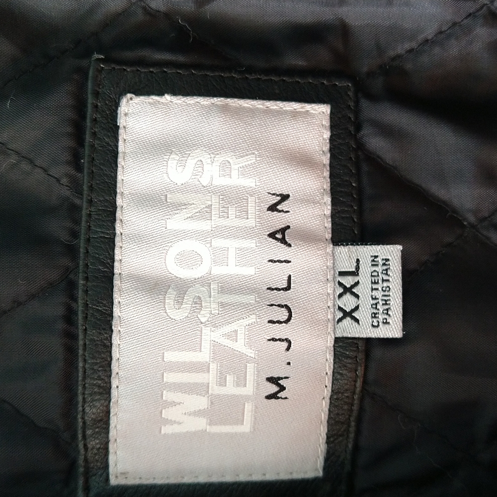 Men's leather coat XXL